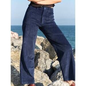 NEW MOLLUSK corduroy painter pants in deep blue corduroy